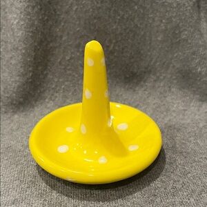 🌻3/$15 Yellow Ceramic Ring Holder Dish